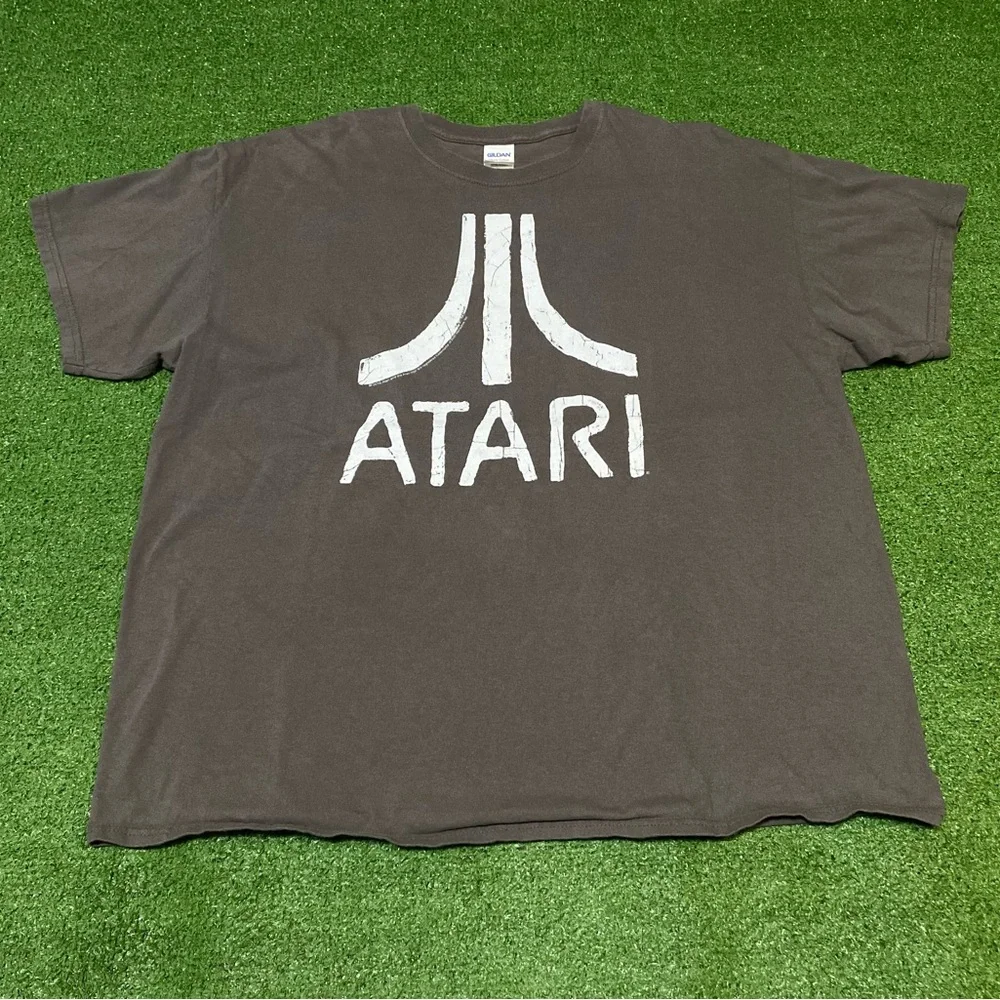 Retro Atari Logo T-Shirt Nostalgic Gamer Size XL Gray - Picture 1 of 6
